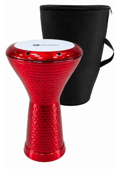 Fransua Dövme Döküm Mısır Darbuka Kırmızı Kılıf Hediyelidir