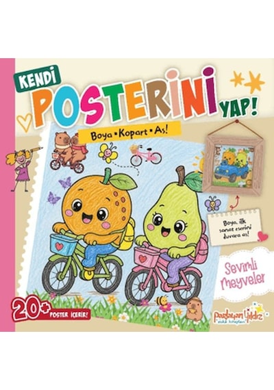 Kendi Posterini Yap Boya Kopart As Sevimli Meyveler