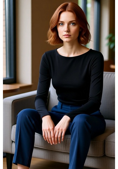 Ersefa Stil Kadın Fitted Vücuda Oturan Büzgü Drape Detaylı Esnek Bluz Cr siyah
