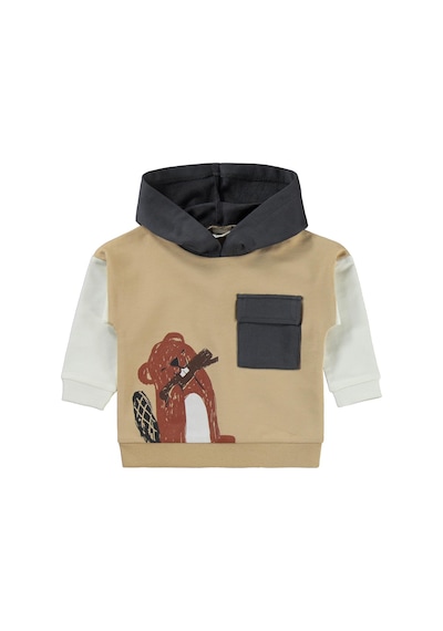 Civil Baby Cepli Kapşonlu 6-18 Ay Takım - Kahve