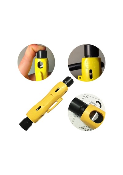 Kablo Soyucu Sıyırıcı Koaksiyel Rg11 - Rg6 - Rg56 Universal Kalem Tipi Kablo Soyucu