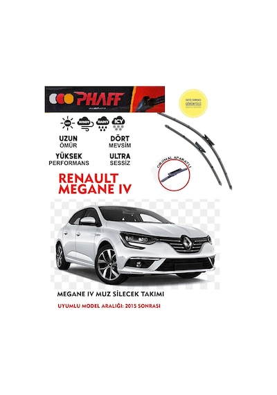 Megane 4 Silecek Takımı 2023 Model Araca Özel Aparat