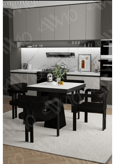 Avvio Sirius Lake Mdf Ayak Tokyo Demonte Sandalye 80x80 Yemek Masası Mutfak Masası 4 Kişilik Beyaz Avvio Sirius Lake Mdf Ayak Tokyo Demonte Sandalye 80x80 Yemek Masası Mutfak Masası 4 Kişilik Beyaz