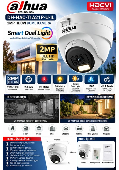 Dahua 4 Kameralı Hazır Set