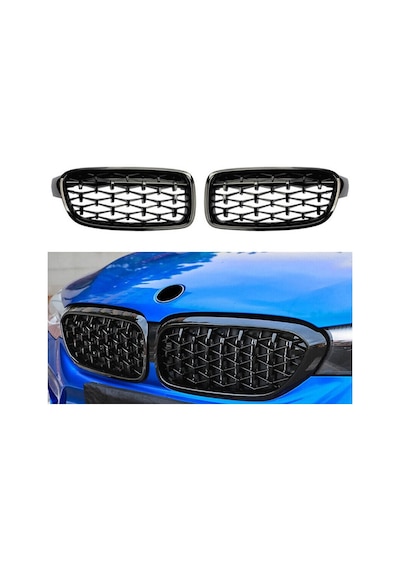 Bmw F30 2012-2018 3.seri Siyah Daimond Ön Panjur-böbrek