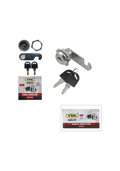 Yuma Ymk-708-m Oval Mandallı Dolap Ve Çekmece Kilidi - 20 Mm- 12'li Paket Diğer