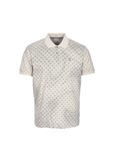 Erkek Polo Yaka Tişört Bej Slim Fit Ribanalı Kol Pamuklu Baskılı T-shirt Ncs Jeans 1252-bej Bej