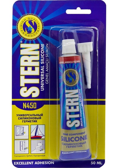 Stern Genel Amaçlı Tüp Silikon 50 Gr Şeffaf -40 +180 Şeffaf Şeffaf