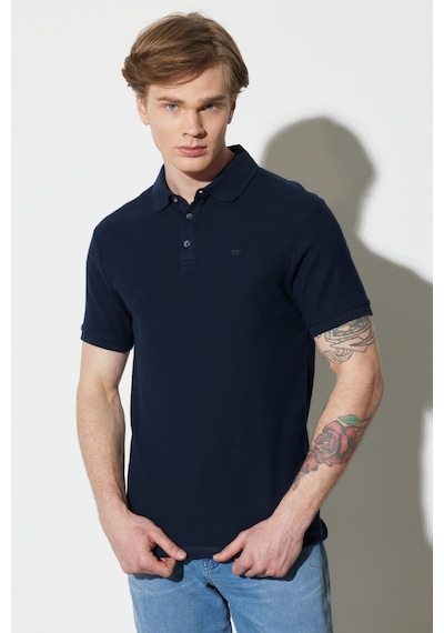 Wrangler Erkek Polo T Shirt W231325410 410 LACİVERT Lacivert