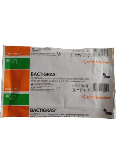 Bactıgras Parafinli Yara Örtüsü 15cmx20cm