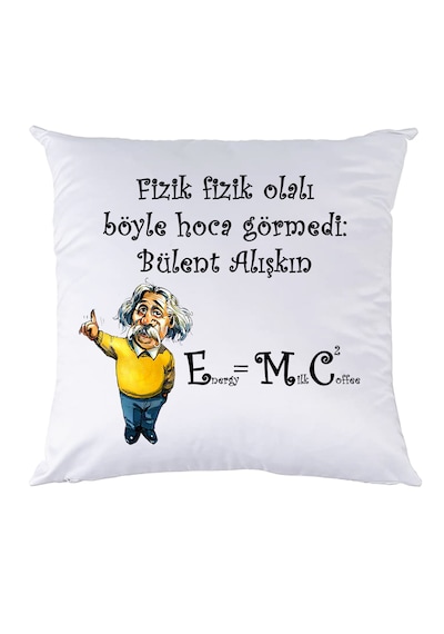 Fizik Öğretmenine Hediye İSimli Einstein Yastık