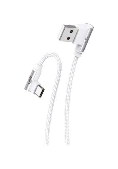 Linktech K594 Safe TYPE-C USB 90 Derece Şarj Kablosu Beyaz