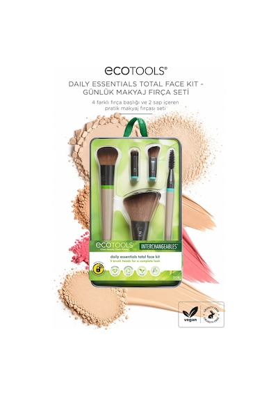 Eco Tools Daily Essentials Total Face Kit Makyaj Fırça Seti