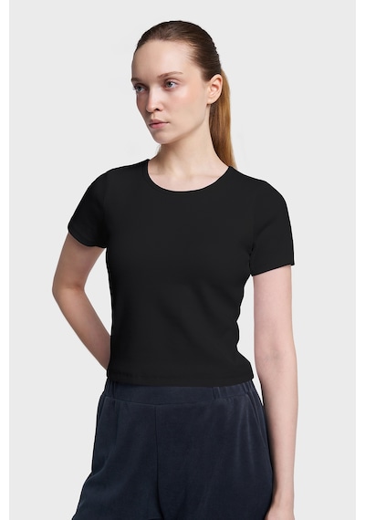 Lescon Kadın Kısa Kollu T-shirt 26y-2102 Siyah