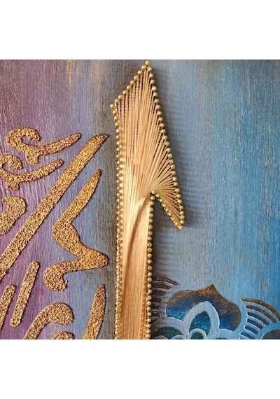 Hatlı Elif Filografi Tablo 44x66 Cm