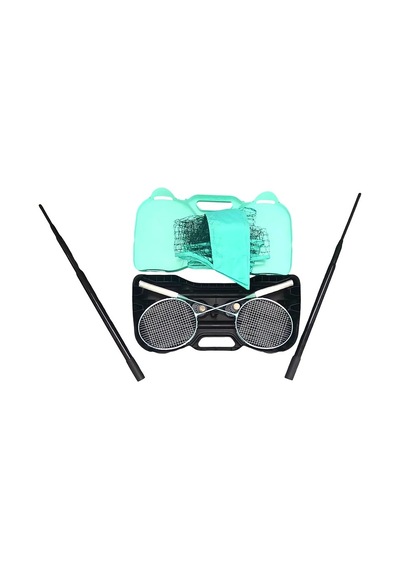 Delux Serisi Ds-1000 Seyyar Badminton-voleybol File Set Çantalı Açık Hava Spor Park Çok Renkli