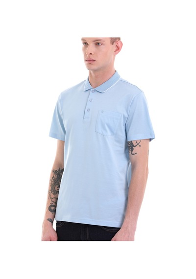 Hatemoğlu Mavi Regular Fit Cepli Polo Yaka Merserize Pamuk T-Shirt 3536102 Mavi Hatemoğlu Mavi Regular Fit Cepli Polo Yaka Merserize Pamuk T-Shirt 3536102 Mavi