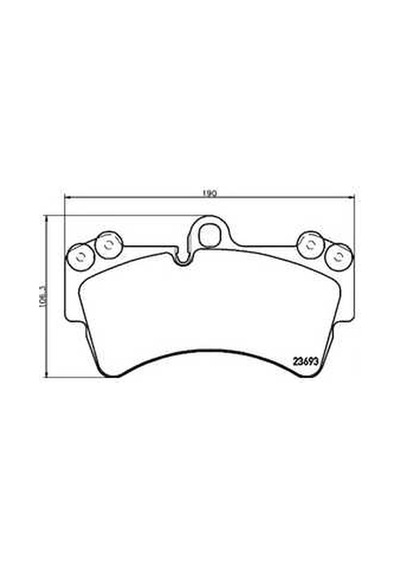 Esse Otomotiv - Touareg 02-10/q7 06-15/cayenne 02-10 18 Jant Ön Fren Balata Tws16449 7l0698151c