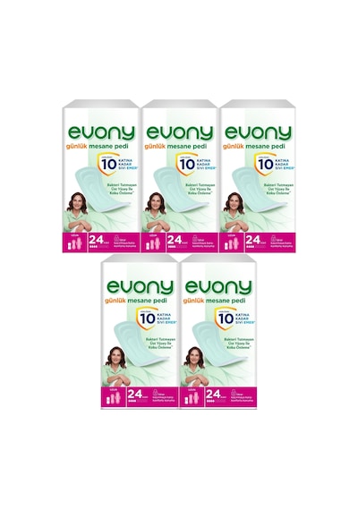 Evony Günlük Mesane Pedi Uzun 120 Adet (5Pk*24)