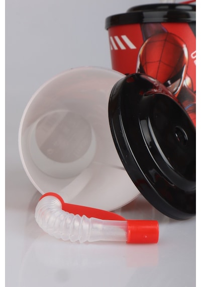 "dekomus Cep Defteri Hediyeli" Lisanslı Spıderman Pipetli Bardak 165-Koyu Yeşil