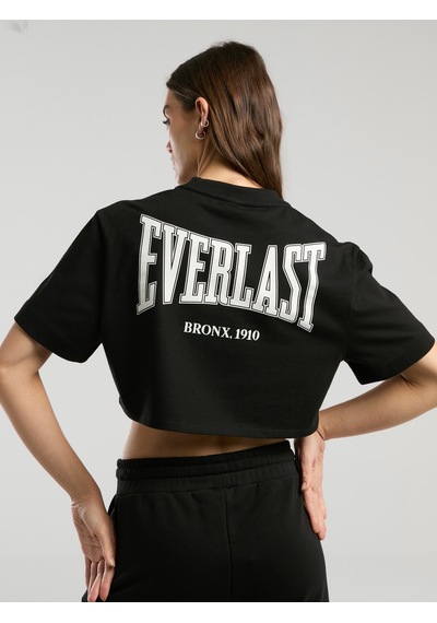 Everlast Ever Classics Wmn Comfort Siyah Kadın Crop Tişört Siyah