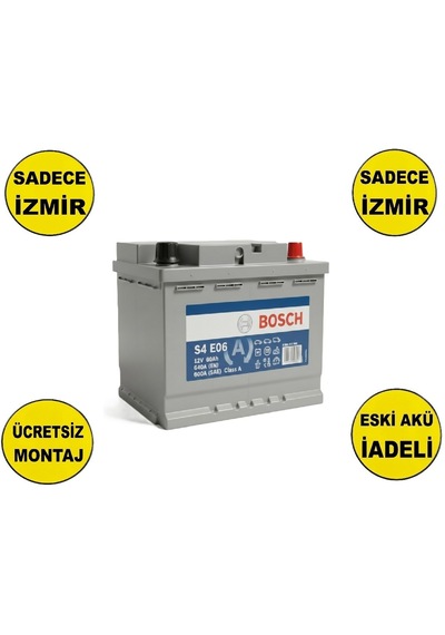 Bosch S4 E06 Efb 12 V 60 Ah Start-stop Akü-yerinde Montaj