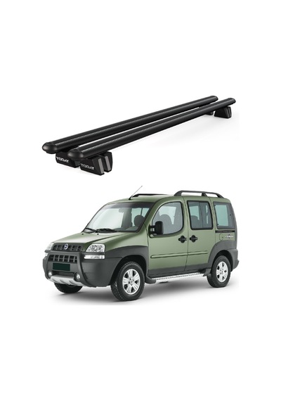 Pençe Fiat Doblo Ara Atkı 2000-2010 Uyumlu Siyah Ara Atkı Port Bagaj Tavan Barı