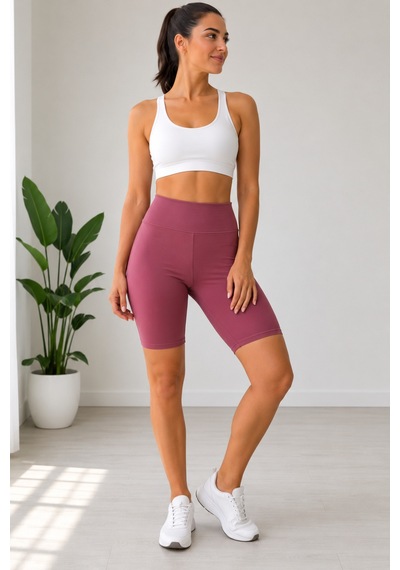 Mixxtrend Kadın Dizüstü Yüksek Bel Spor Tayt Pembe