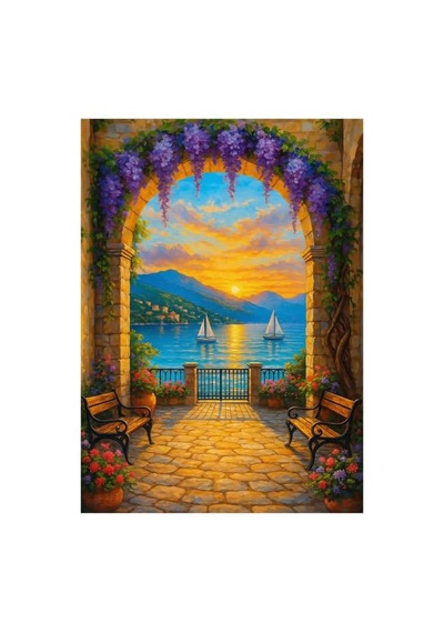 1000 Parça - Archway To Sunset Günbatımına Kemerli Geçit