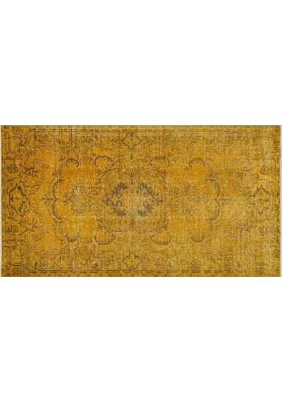 Minimalist Vintage Desenli Ipek Jüt Kilim Pers Ipek Halı - 134x248 Cm 9984