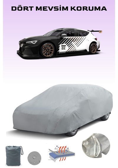 Cupra E-racer Uyumlu Araba Brandası, Oto Branda, Araba Çadırı, Su-güneş Geçirmez Gri