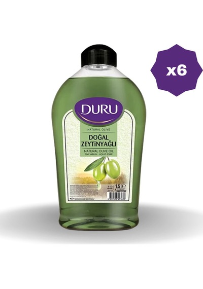 Duru Sıvı Sabun Zeytinyağlı 1.5 Lt 6 Adet