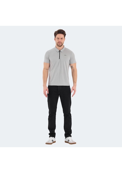 Slazenger ROYAL Erkek Polo Yaka Gri Tişört