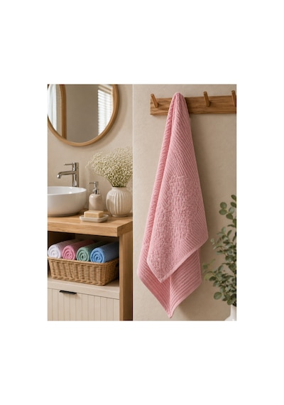 Gonca Renkli Havlu 50x90 Cm 6'lı Set %100 Pamuk - Çok Renkli