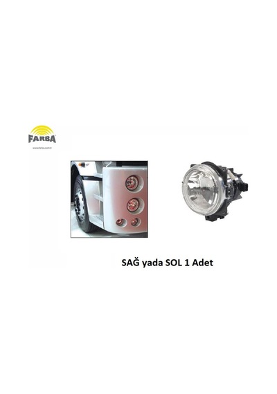 Sis Lambası 12v Koruyucu Kapaklı Otokar 2009+ Cargo 08+ Jest Karsan J10 Ac4615k201aa Farba 13177e