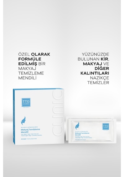Tto Clinic Makyaj Temizleme Mendili 24'lü