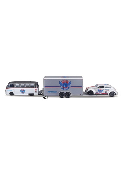 Design Seri Yarış Takımı Römork Ve Araç Set 1/64 Model 1