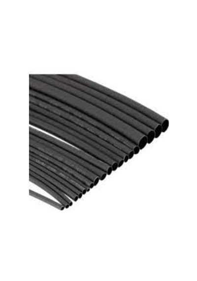 Makaron Isı İle Daralan Boru 2,4Mm Çap 3/32 Inc Siyah 5 M