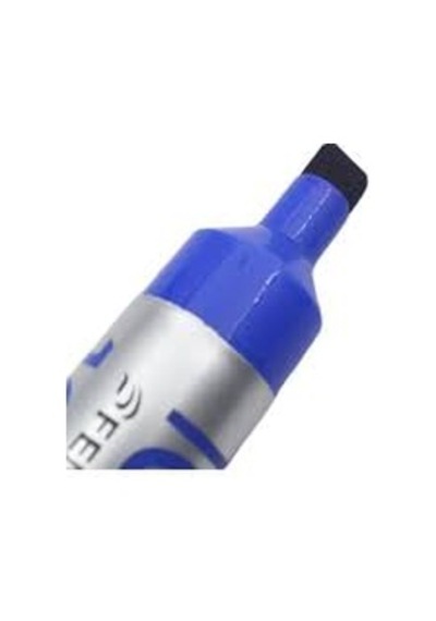 10 MM Kesik Uç Permanent Kalıcı Markör Mavi