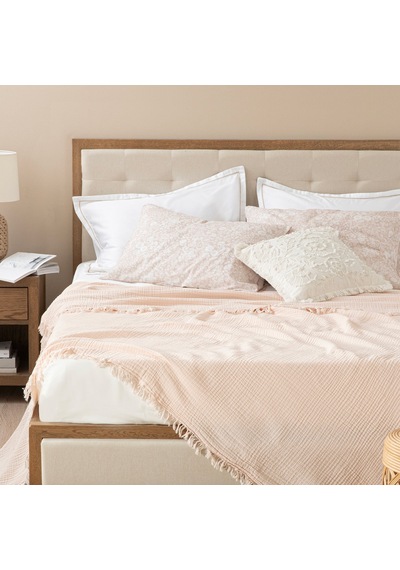 Marfa Çift Kişilik Pike 200x220 Cm Pudra