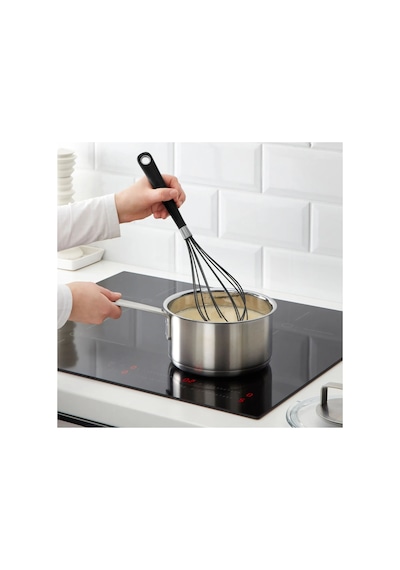 Ikea 365+ Hjälte Çırpıcı 34 Cm Krom - Siyah 1 Parça Siyah - Gümüş