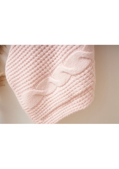 Yürütmeli Triko Battaniye 8009 Pembe