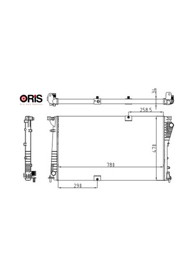 Radyator Mechanical Mt 780 470 34 Trafic Iı 2.0 Dci 01 630709-93857125 Orıs 2140000q0d/ 4416965/ 8200465488