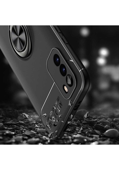 Xiaomi Poco M3 Kılıf Zore Ravel Yüzüklü Silikon Kılıf