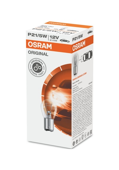 12V 1016 P21 5W Stop Ampulü Çift Duylu 10 Adet Osram 7528 N11.3006