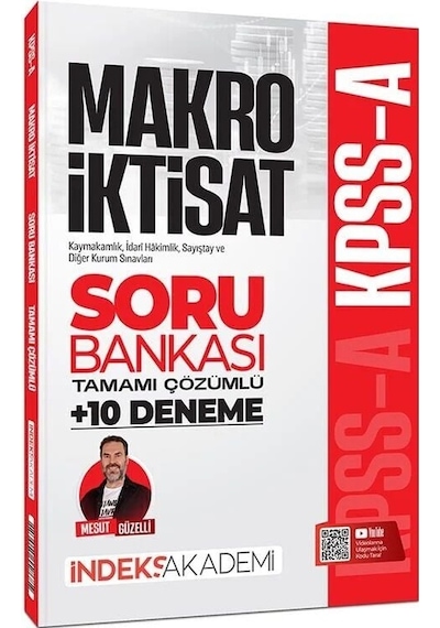 İndeks Akademi Kpss A Grubu Makro İktisat Soru Bankası Ve 10 Deneme Çözümlü - Mesut Güzelli
