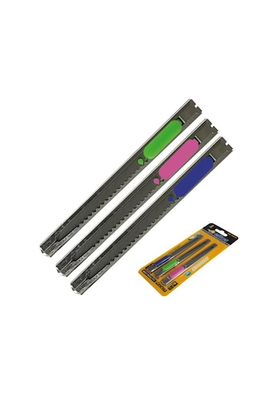 Eltos İnce Metal Maket Bıçağı 3 Lü Set