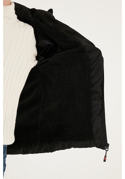 Lela Içi Peluş Astarlı Çıkarılabilir Kapüşonlu Şişme Erkek Çocuk Mont 5763038 Siyah