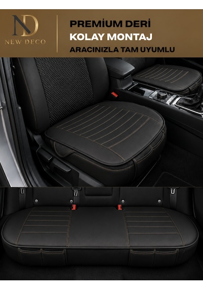 Renault Duster Araçlara Uyumlu Premium Deri 3 Parça Oto Koltuk Minderi Araca Uyumlu 4 Mevsim Kolay Montaj 66199497