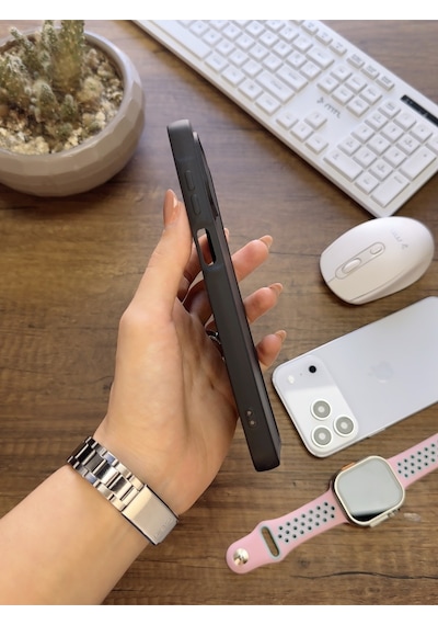 Samsung Galaxy A07 Uyumlu Kamera Korumalı Darbeye Dayanıklı Renk Atmayan Keep Silikon Kılıf Siyah